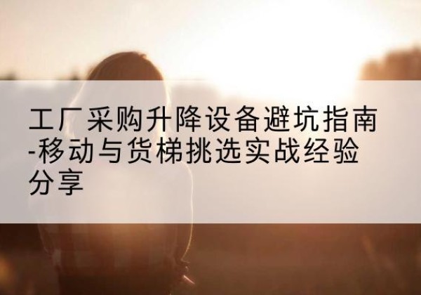咸宁移动式升降机怎么选-工厂采购升降设备避坑指南-移动与货梯挑选实战经验分享